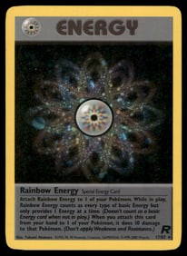 Rainbow Energy (17) Team Rocket #17/82 Holo Pokemon Card