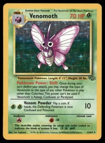 Venomoth (13) Jungle #13/64 Holo Pokemon Card