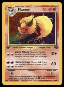 Flareon 1st ED. Jungle #03/64 Holo Pokemon Card