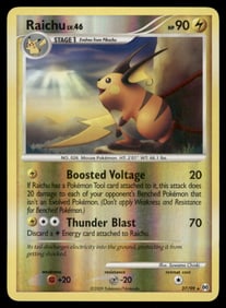 Raichu Arceus #27/99 Holo Pokemon Card