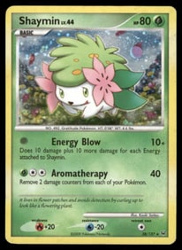 Shaymin (38) Platinum #38/127 Holo Pokemon Card