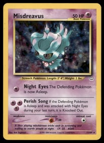Misdreavus Neo Revelation #11/64 Holo Pokemon Card