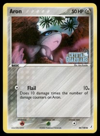 Aron Stamped Crystal Guardians #44/100 Holo Pokemon Card