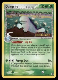 Quagsire (Delta Species) Stamped Dragon Frontiers #21/101 Holo Pokemon Card