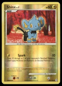 Shinx Diamond and Pearl #98/130 Holo Pokemon Card