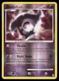 Duskull Diamond and Pearl #80/130 Holo Pokemon Card