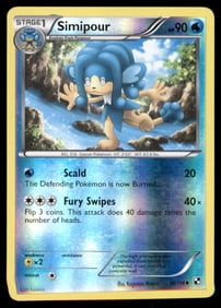 Simipour Black and White #34/114 Holo Pokemon Card
