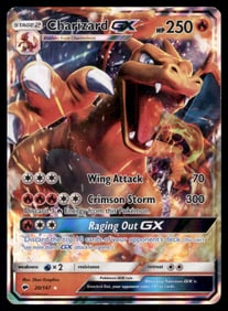 Charizard GX SM - Burning Shadows #20/147 Holo Pokemon Card