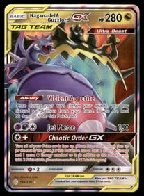 Naganadel & Guzzlord GX SM - Cosmic Eclipse #158/236 Holo Pokemon Card