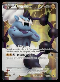 Thundurus (97 Full Art) Emerging Powers #97/98 Holo Pokemon Card