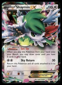 Shaymin EX XY - Roaring Skies #77/108 Holo Pokemon Card