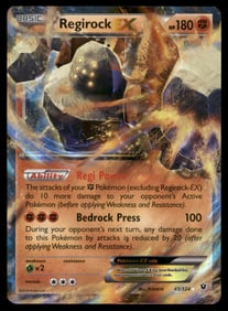 Regirock EX XY - Fates Collide #43/124 Holo Pokemon Card