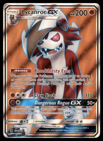 Lycanroc GX (Full Art) SM - Guardians Rising #138/145 Holo Pokemon Card