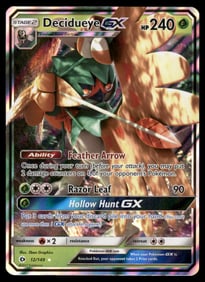 Decidueye GX SM Base Set #12/149 Holo Pokemon Card