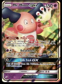 Mr. Mime GX SM - Team Up #67/181 Holo Pokemon Card
