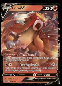 Entei V SWSH09: Brilliant Stars #022/172 Holo Pokemon Card