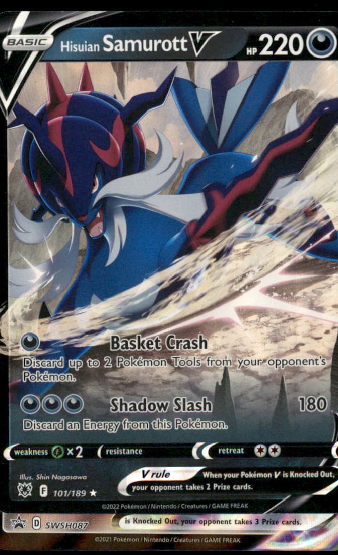 Hisuian Samurott V SWSH10: Astral Radiance #101/189 Holo Pokemon Card: We offer combined shipping on multiple items. Buyers may also arrange their own shipping. LiveShipping is a separate and independent option for shipping that is NOT a part of the auction house or thei
