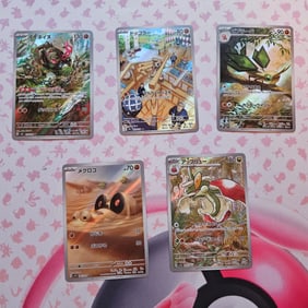 LOT OF 5 JAPANESE AR POKEMON CARDS