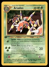Ariados Neo Genesis #027/111 1st. ED. Pokemon Card