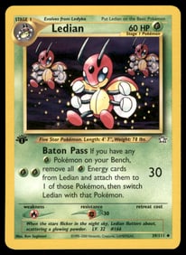 Ledian Neo Genesis #039/111 1st. ED. Pokemon Card