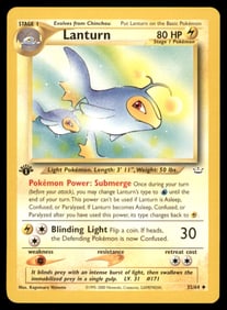 Lanturn Neo Revelation #32/64 1st. ED. Pokemon Card