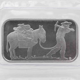 Vintage SilvertTowne 1oz Fine Silver Bar