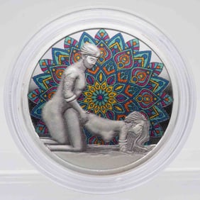 The Art Of Kamasutra LE 1/2 oz Silver Art Round "Graceful Hunter"