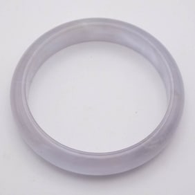 Chinese Translucent Lavender Jade Bangle