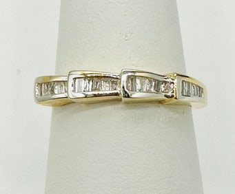 Natural Diamond Ring, 14KT Yellow Gold # 2322