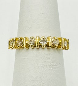 Natural Diamond Ring,14KT Yellow Gold # 2369