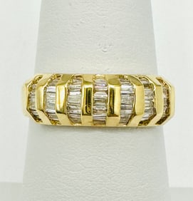 Natural Diamond Ring,14KT Yellow Gold # 2371