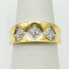 Natural Diamond Band, 14KT Yellow Gold # 2397