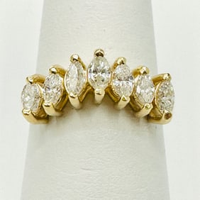 Natural Diamond Ring,14KT Yellow Gold # 2518