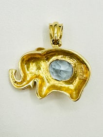 14KT Yellow Gold Elephant Pendant # 2683