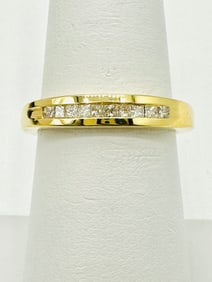 Natural Diamond Band, 14KT Yellow Gold # 2695