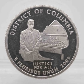 2009 American Proof Silver Quarter District Of Columbia