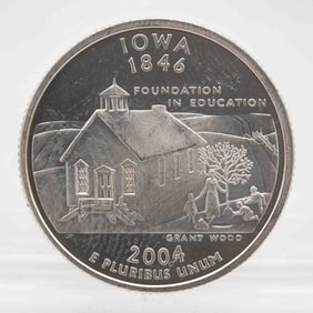 2004 American Proof Silver Quarter Iowa