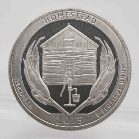 2015 American Proof Silver Quarter ATB Homestead