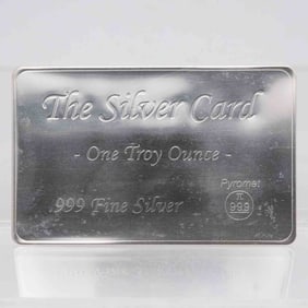 2023 Pyromet 1oz Fine Silver Card Limited Edition COA