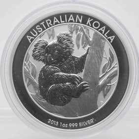 2013 Australia Perth Mint Koala 1oz Silver Coin