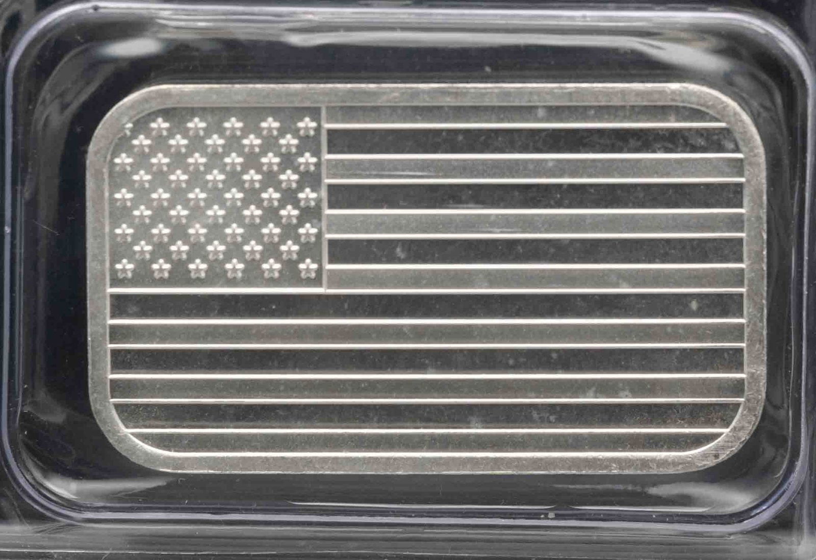 Silvertowne American Flag 1oz Silver Bar (1 of 2)