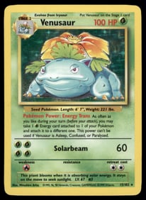 Venusaur Base Set #015/102 Holo Pokemon Card