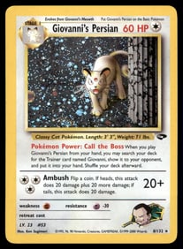 Giovanni's Persian Gym Challenge #008/132 Holo Pokemon Card