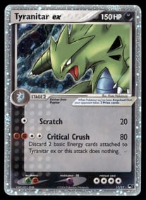 Tyranitar ex (Holo) POP Series 1 #017/017 Holo Pokemon Card