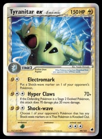 Tyranitar ex (Delta Species) Dragon Frontiers #99/101 Holo Pokemon Card