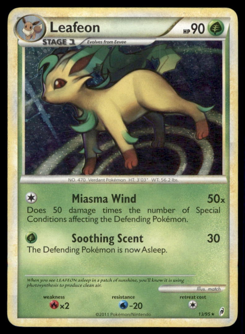 Leafeon Call of Legends #13/95 Holo Pokemon Card: We offer combined shipping on multiple items. Buyers may also arrange their own shipping. LiveShipping is a separate and independent option for shipping that is NOT a part of the auction house or thei