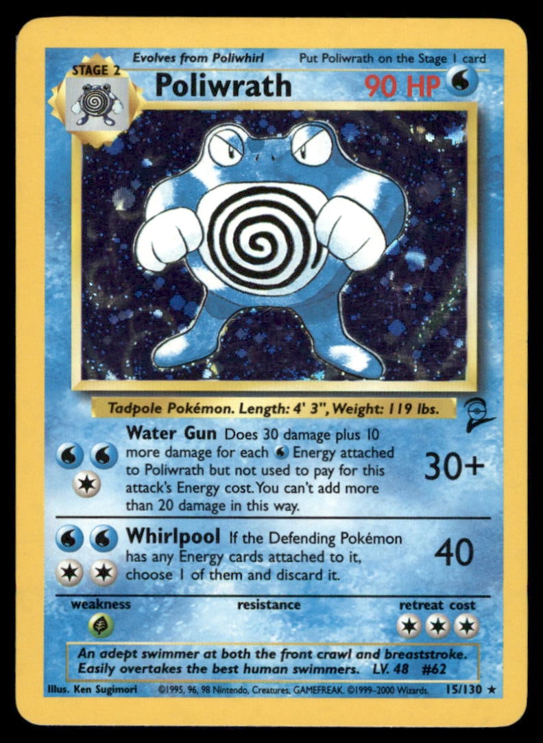 Poliwrath Base Set 2 #015/130 Holo Pokemon Card: We offer combined shipping on multiple items. Buyers may also arrange their own shipping. LiveShipping is a separate and independent option for shipping that is NOT a part of the auction house or thei