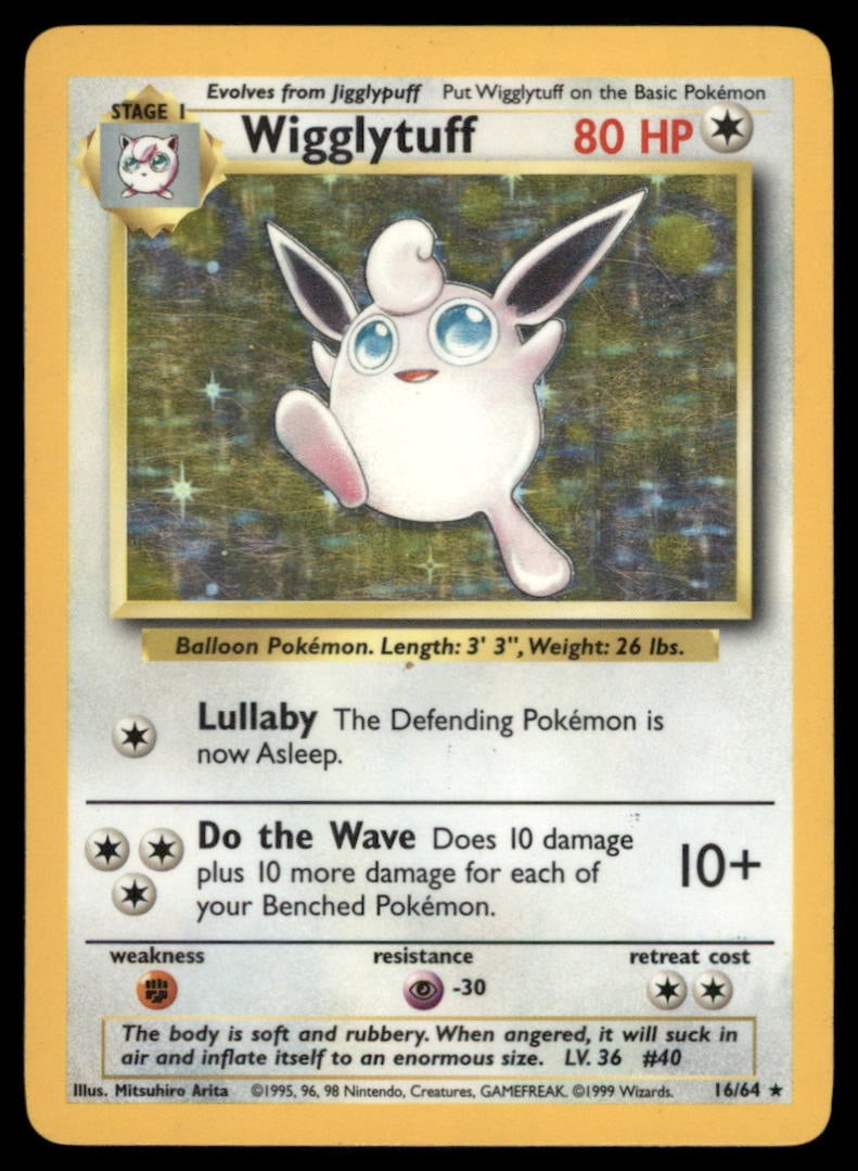 Wigglytuff (16) Jungle #16/64 Holo Pokemon Card: We offer combined shipping on multiple items. Buyers may also arrange their own shipping. LiveShipping is a separate and independent option for shipping that is NOT a part of the auction house or thei