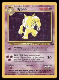 Hypno (23) Fossil #23/62 Holo Pokemon Card