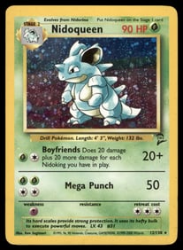 Nidoqueen Base Set 2 #012/130 Holo Pokemon Card